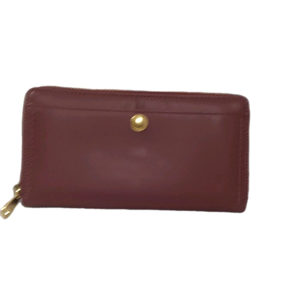 Cole Haan Continental Leather Wallet Burgundy